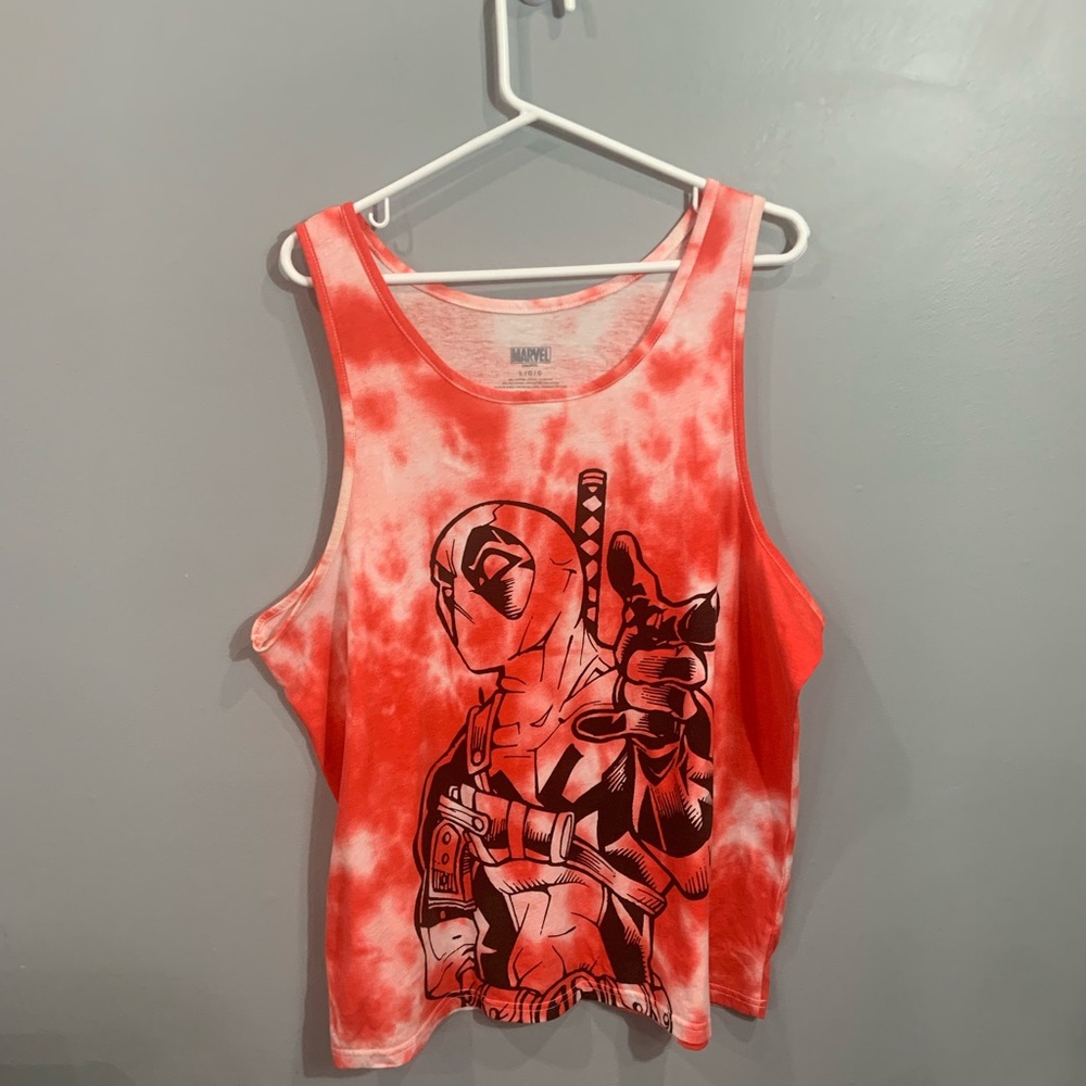 Marvel Red Tie-Dye Tank Top
